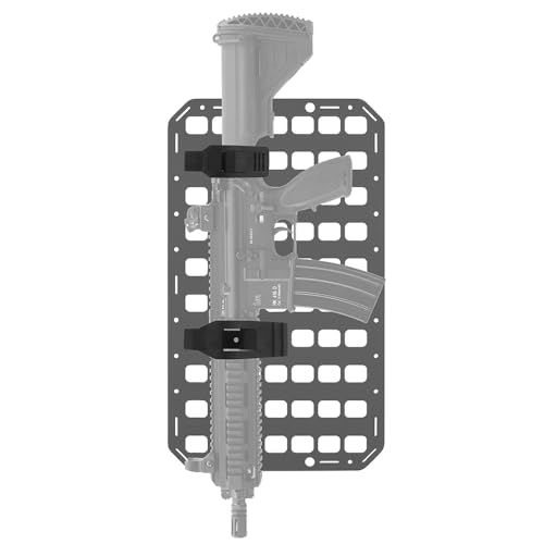 Tactical Mount Clamp Vertical Vehicle Organization Adapter Base, for Molle Seat Back Organizer Panel/Rifle Fixed Adapter - Thumbnail 3