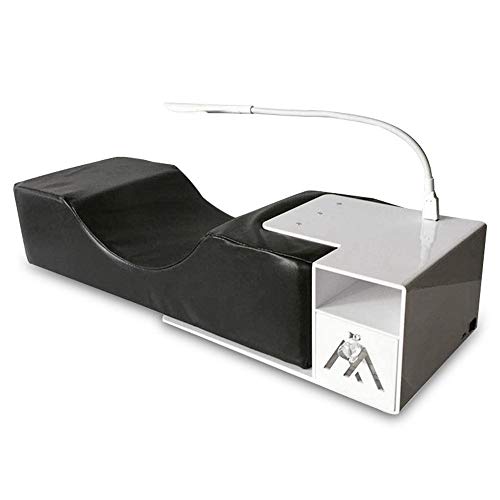 Baiwka Extension Cils Oreiller,(3 Pièces)PU Étanche Greffe Cils Oreiller étagères En Acrylique Pour Oreiller De Beauté Coussin Maquillage Avec Rechargeable USB Lumière,Ergonomie Salon Beauté Oreiller