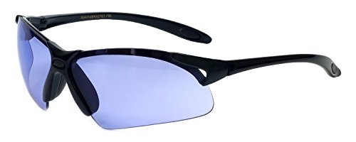 2763 Optimal Light Filter UV400 Sport Sunglasses (GLOSS BLACK/BLUE)