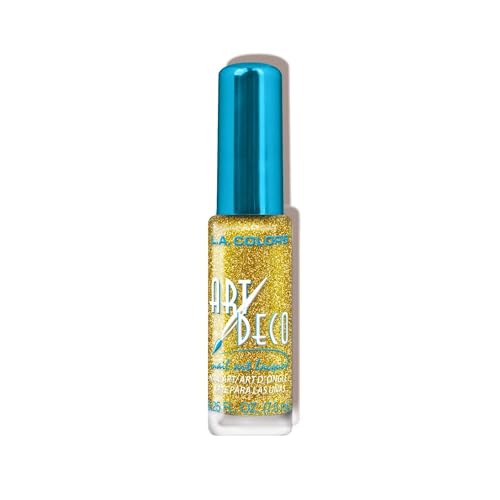L.A. COLORS Nail Deco, Gold Glitter CNA904 (Pack of 3) image 3