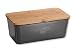 Produktbild Kesper Brotbox 58089 in grau mit Deckel aus Bambus B 34 x T 17 x H 14