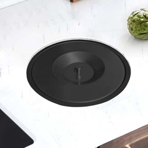 Poubelle de comptoir à encastrer anti-odeur avec couvercle en acier inox - 7