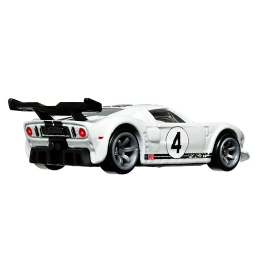 Image of Mattel Hot Wheels Premium Speed Machines Ford Gt For 3 Years & Above By Small Clap (White)