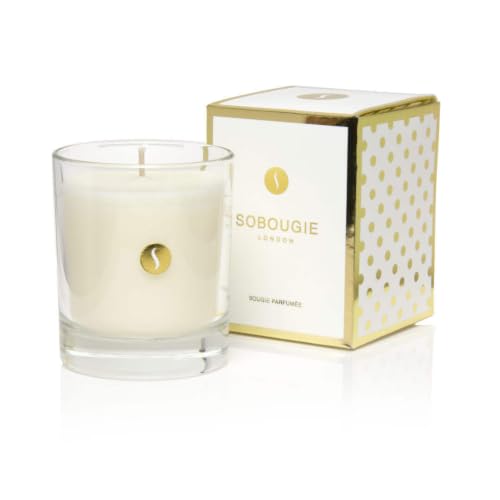 Image of SOBOUGIE Blanc Velours Luxury Scented Candle - White Musk & Amber (150g)