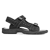Red Fish Hayden Mens Black Easy Fasten Sandal - Size 9 - Black #1