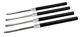 Simple Woodturning Tools Acrylic/Resin Set of Carbide Tools for Turning Acrylic/Resin/Hybrid on a Wood Lathe - USA Made, 12' Tools, 17' Handles (4 Tool Set)