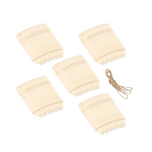 Marque-pages en bois lot de 100 étiquettes à suspendre pour décoration et loisirs créatifs