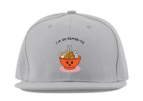 Casquette de baseball unisexe grise en coton I am So Ramentic taille unique