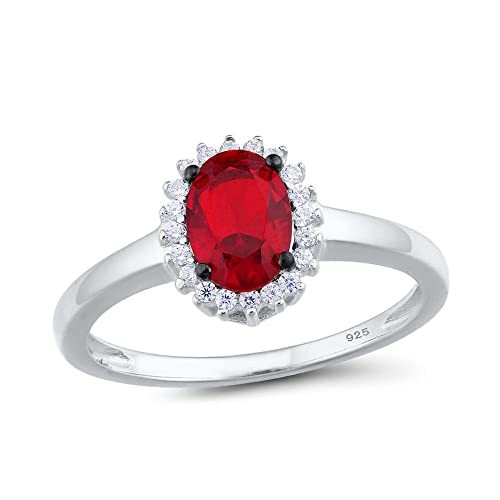 Bague en verre rouge pur ovale, un bijou fin et élégant pour magnifier votre mariage