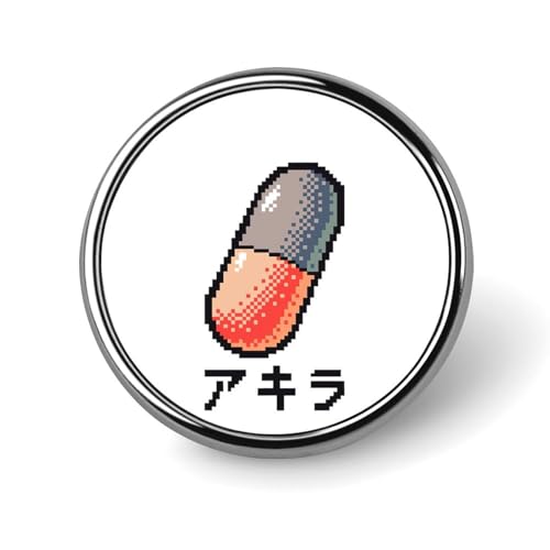 アキラ ピンバッジ バッジ エナメル ピン ブローチ バッヂ 丸型 装飾 ラウンド 儀式 パーティ 日常生活 カジュアル コーディネートアイテムです
