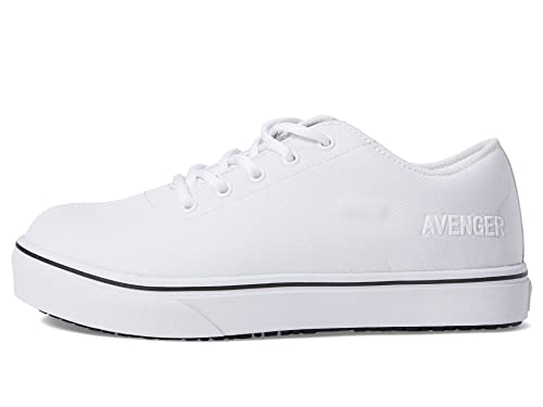 Avenger Work Boots Alley Sneakers for Women – Textile Upper & Lining – Rubber Midsole – Lace-up White 8.5 B - Medium4