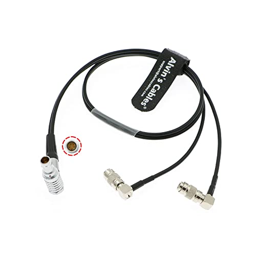 Image of Alvin's Cables Timecode Input Output Cable for ARRI Alexa Sound Devices Atomos Ultrasync One 5 Pin to Dual DIN Timecode Cable 50cm|19.7inches