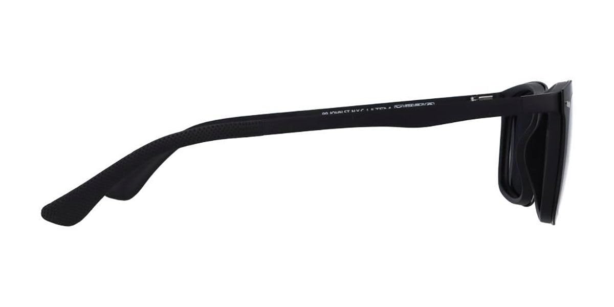 Occhiali da vista quadrati neri Namacpacan con clip U-0257 M22 56 moda unisex, nero, 56