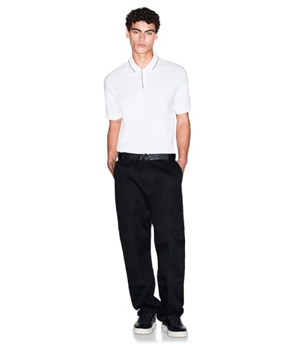 Camiseta polo Armani Exchange Milano/Nueva York con logo miniatura 5