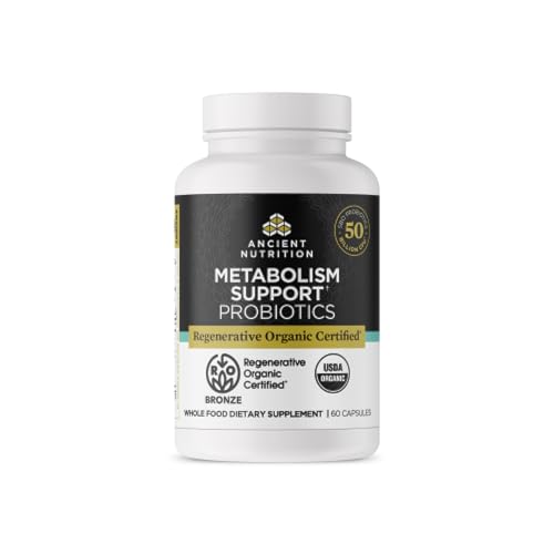 Ancient Nutrition RSS7375 Regenerative Organic Certified Probiotics For Metabolism Support cover