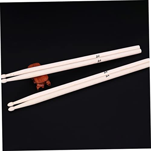 Baquetas de madera de arce 5A beige 41 cm 2 pares miniatura 6
