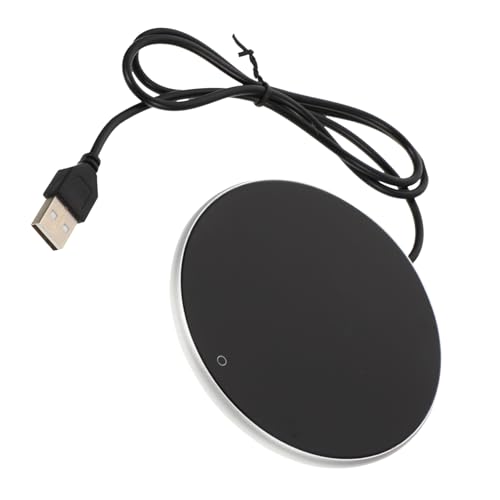 OUNONA USB Cup Warmer Reusable Mug Warmer with Temperature Settings Electric Heating Coaster for Milk Tea Cocoa Soup for Home Office Travel