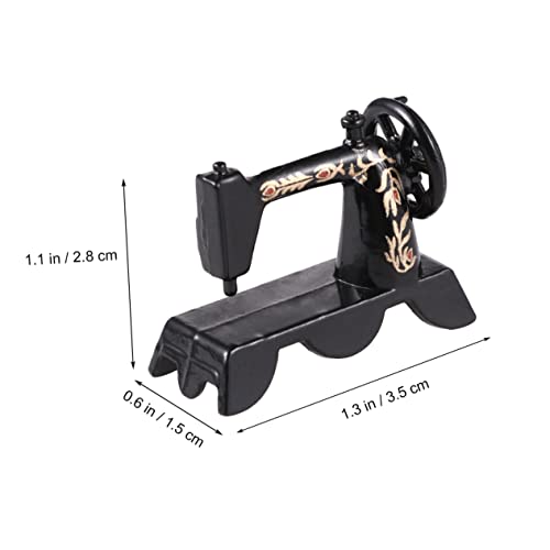 SHINEOFI 1 St kindermeubels speelgoed kinderen naaimachine retro naaien modellen naaldenmachine mini-huisaccessoire fijne mini-naaimachine poppenhuis Accessoires ambachten - Image 6