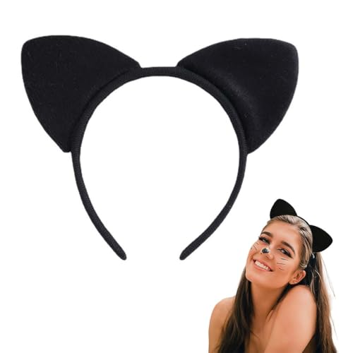 MKEAWWU ​​Orelhas de gato para o cabelo, Cat Ears Dress Up, gato disfarce para Halloween carnaval disfarces de animais orelhas cosplay