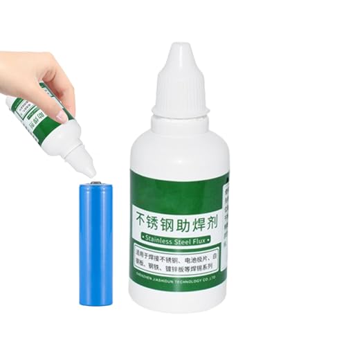 Saldatura del flusso liquido-Soluzione di saldatura da 50 ml senza risciacquo per argento | per la riparazione di fai -dai con punta del distributore, liquido di flusso per giunti elettrici, par