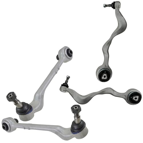 TRQ Front Left and Right Lower Control Arm with Ball Joint Set 4 Piece Compatible with 2006 BMW 325i 330i 2007-2013 328i 335i 2008-2013 128i 135i 2009-2010 335d 2011-2013 335is 2013-2015 X1