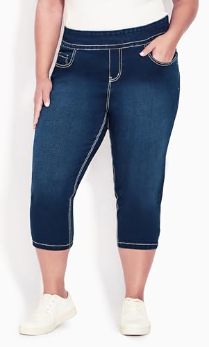 Women's Plus Size Lattice Butter Denim2
