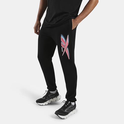 Jogging Reebok Homme 80's Vector pantalon de sport en coton noir confortable