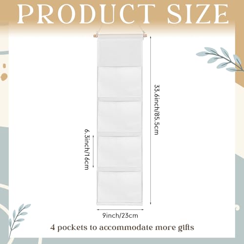 Pochettes de rangement SATINIOR blanches pour echanges de cadeaux Pixie - 3