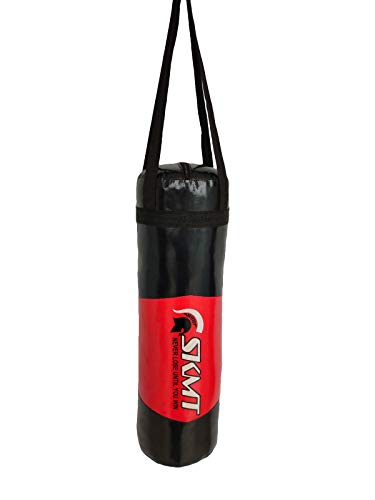 Image of SKMT Never Lose Until You Win SKMT Kids Boxing kit Black Red (Punching Bag, Gloves and Headgear, Age 2-8 Years)