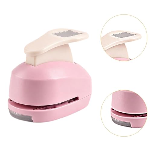 Perforadora de borde de alta precisión con mango ergonómico y elegante acabado rosa 3