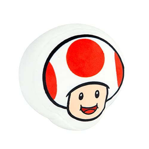 Club Mocchi Mocchi Super Mario Toad Head Junior 6 Inch Plush Stuffed Toy - Collectible Super Mario Toys for Ages 3+ Years Old - Image 2