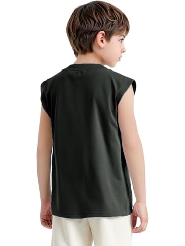 easyforever Kids Boys Cotton Tank Tops Sleeveless Athletic Shirts for Sports Workout Outdoor Activities2