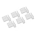 Ipetboom 3sets Fish Tank Cover Bracket Aquarium Support Plastic Material Safe for Fish 5-6mm Glass Tank 10pcs*3