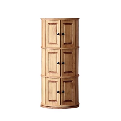 Étagère à chaussures rotative en bois solution meuble couloir encombré sur pied