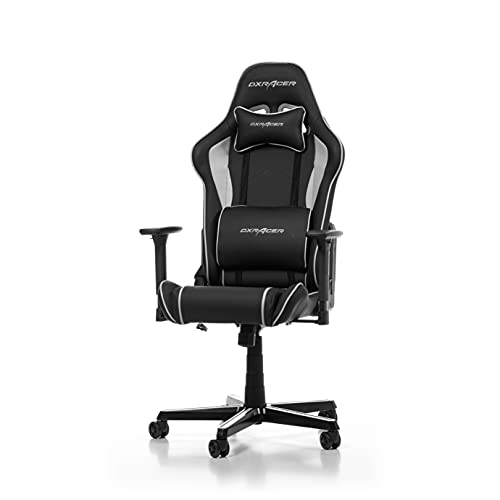 DXRacer (el Original Prince P08 Silla Gaming, Polipiel, Negro-Gris, hasta 185 cm