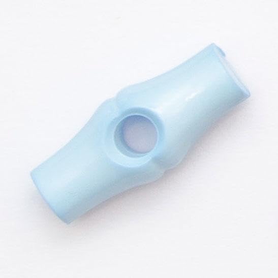 10 Pieces of Baby Duffle Buttons 20mm/25mm/32mm/38mm Wide Baby Toggles - Simply Sew CraftyTM (UK) (25mm - Pale Blue)
