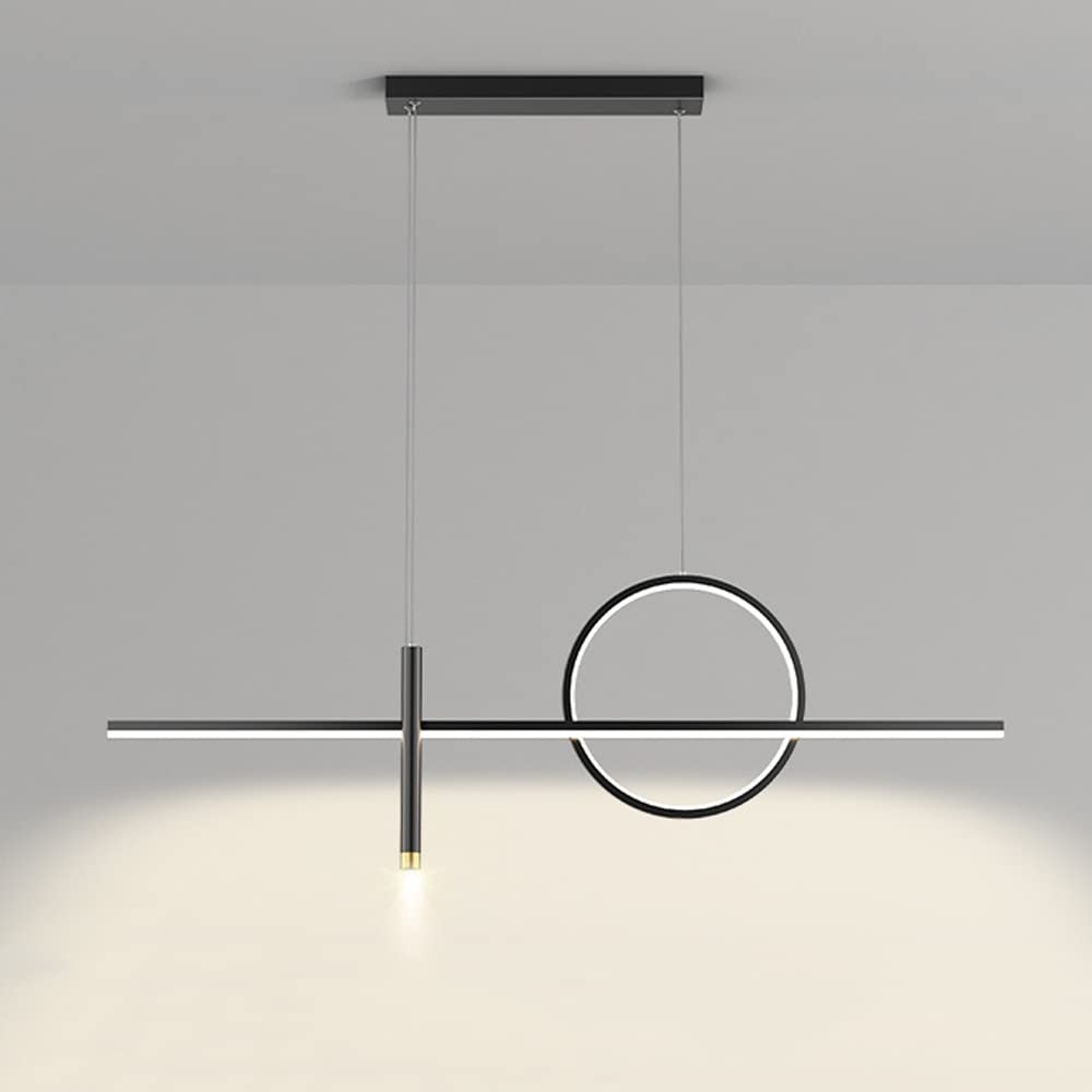 Luminaire suspendu linéaire à LED à intensité variable et 3 couleurs de lumière