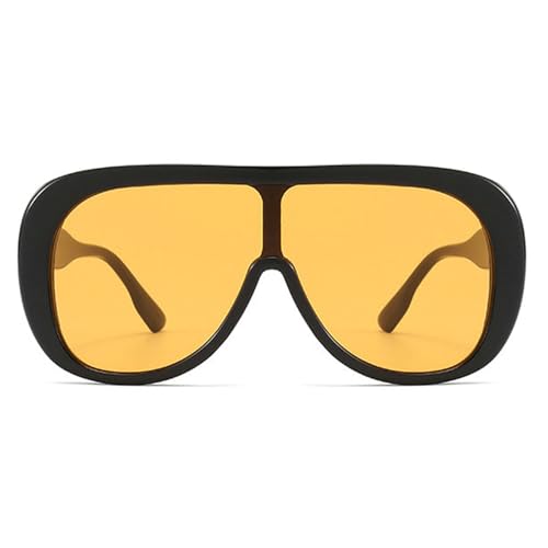 willochra Oversized Pilot Sunglasses Women Fashion Big Frame One Piece Sun Glasses Mask Goggle Trendy l Frame Oval Shades