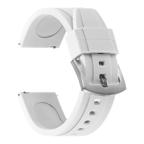 [LYBELIRH] 20mm 22mm VR VX|[ct@bVxg s[X FKM EHb`Xgbv o[EHb`oh Xgoh ZCR[Ή IKΉ JVIΉ(White,20mm)