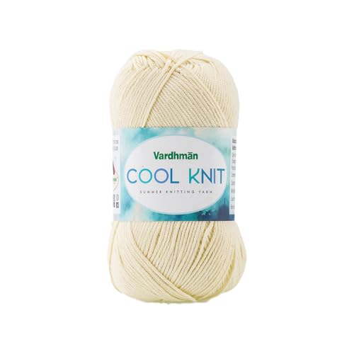 Image of Vardhman Cool Knit All Season Lightweight Poly Viscose Yarn | Pack-1