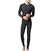 Cold Weather Long Johns for Men Thermal Underwear for Men Fleece Lined Hunting Gear Mens Thermals Top and Bottom Set Gray