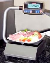 Torrey PZC-10/20 Pizza Scale, Portion Control with Foot Tare,20 lb X0.005 lb,Portable,Built in Rechargeable Battery,Stainless steel,New