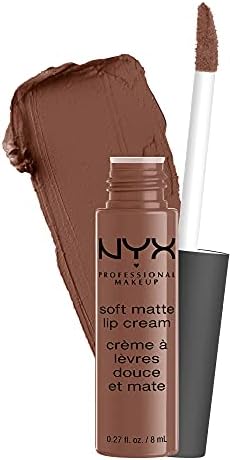 NYX PROFESSIONAL MAKEUP Soft Matte Lip Cream, Lightweight Liquid Lipstick - Dubai (Medium Cool Brown)