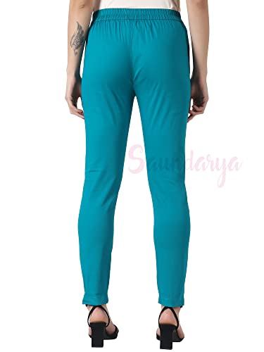 Image of Saundarya Women's Regular Fit Stretchable Cotton Trousers Pants
