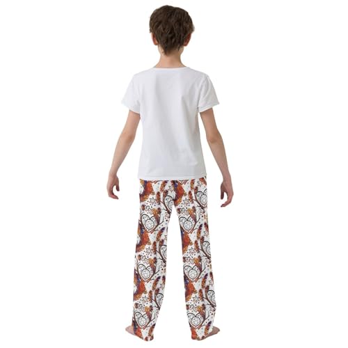 Dream Catcher Love Boys Long Pants Soft Trousers Elastic Waist Kids Lounge Bottoms with Pockets S-XL3