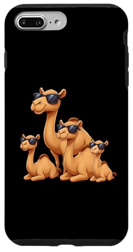Camel Family Wearing Sunglasses Funny Arabian Animal Desert �X�}�z�P�[�X iPhone 7 Plus/8 Plus �p