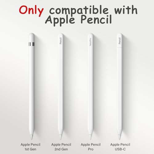 XIRON [4 Pack] Pencil Tips for Apple Pencil 2nd/1st Generation, Apple Pencil Pro,&Apple Pencil USB-C, Replacement Nibs Only Compatible with Apple Pencil, Wear-Resistant High Sensitivity Pencil Tips