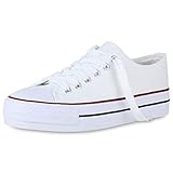 hotels in nordhausen deutschland  SCARPE VITA Damen Plateau Sneaker Canvas Turnschuhe Schnürer Plateauschuhe 173863 Weiss 39