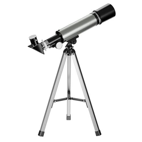 Amazon Basics TS-90X Zoom HD Astronomical Telescope with Tripod | Perfect Kids Gift for Moon, Planets Comprehensive 360° Viewing, Optics, Simple Assembly