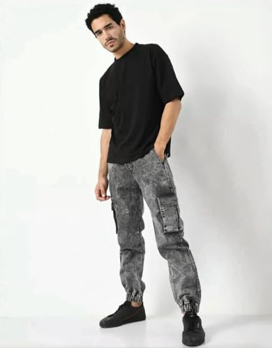 Cargo Jeans for Men Wide Leg Loose Fit Baggy Jeans Y2K Streetwear Fashion Comfrot Casual Cargo Pants4
